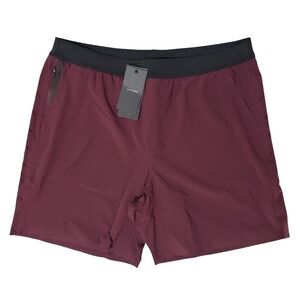 TEN THOUSAND Interval Shorts w/ Compression Liner Pull On XXL Maroon NWT
